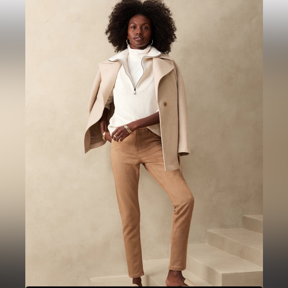 Banana Republic Factory Vegan Suede Skinny Jean size 8 tall